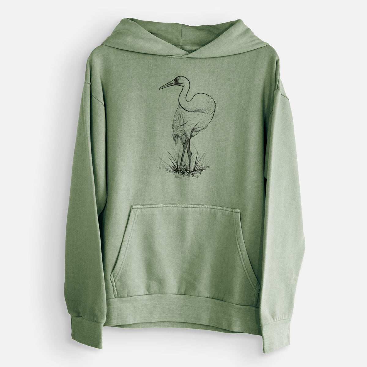 Whooping Crane - Grus americana  - Urban Heavyweight Hoodie