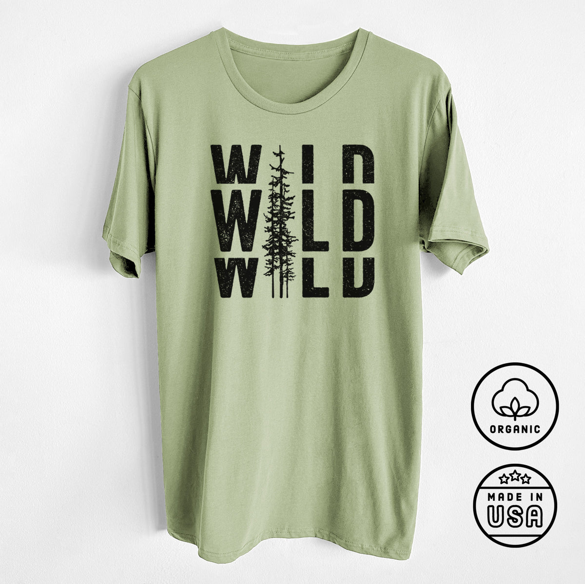 CLOSEOUT - Wild - Unisex Crewneck - Made in USA - 100% Organic Cotton