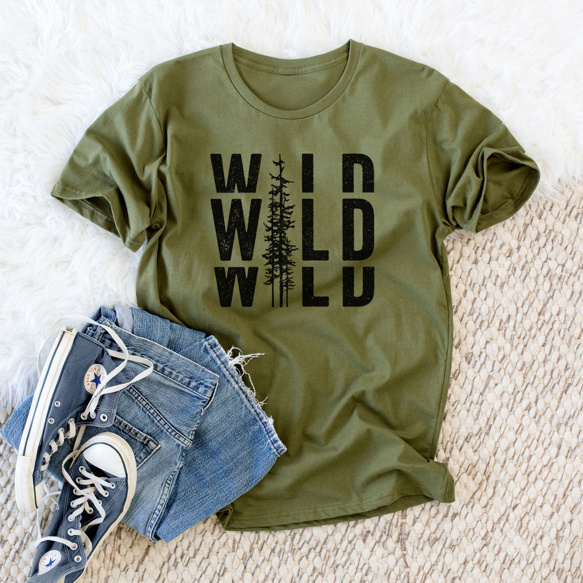 CLOSEOUT - Wild - Unisex Crewneck - Made in USA - 100% Organic Cotton