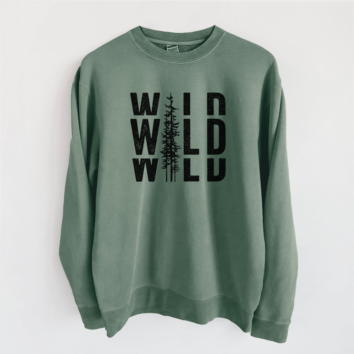 Wild - Unisex Pigment Dyed Crew Sweatshirt