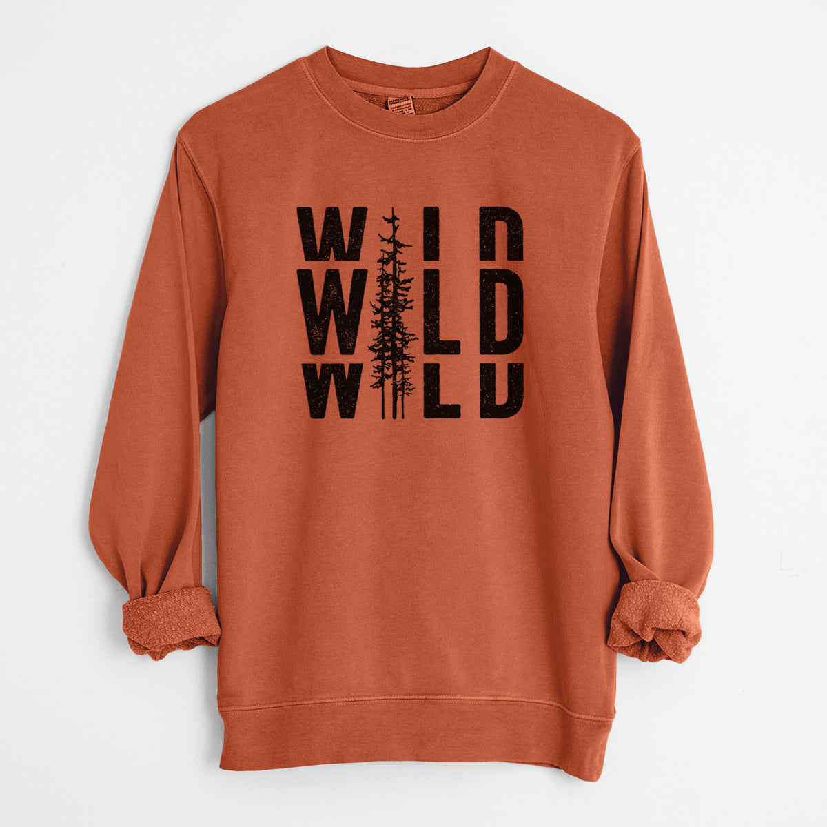 Wild - Unisex Pigment Dyed Crew Sweatshirt