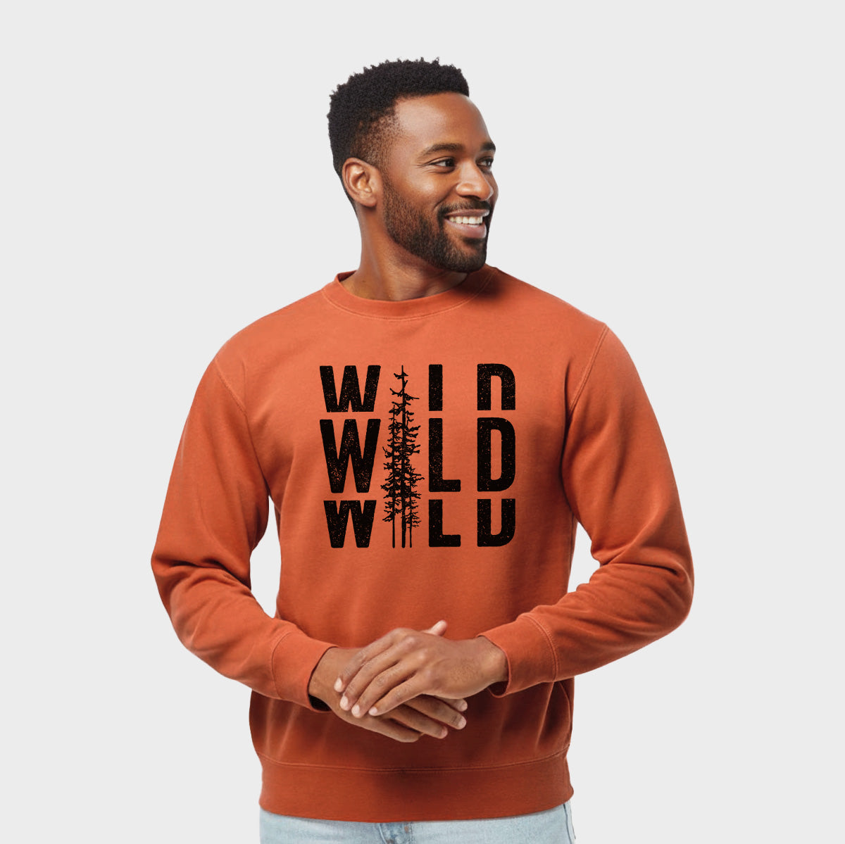 Wild - Unisex Pigment Dyed Crew Sweatshirt