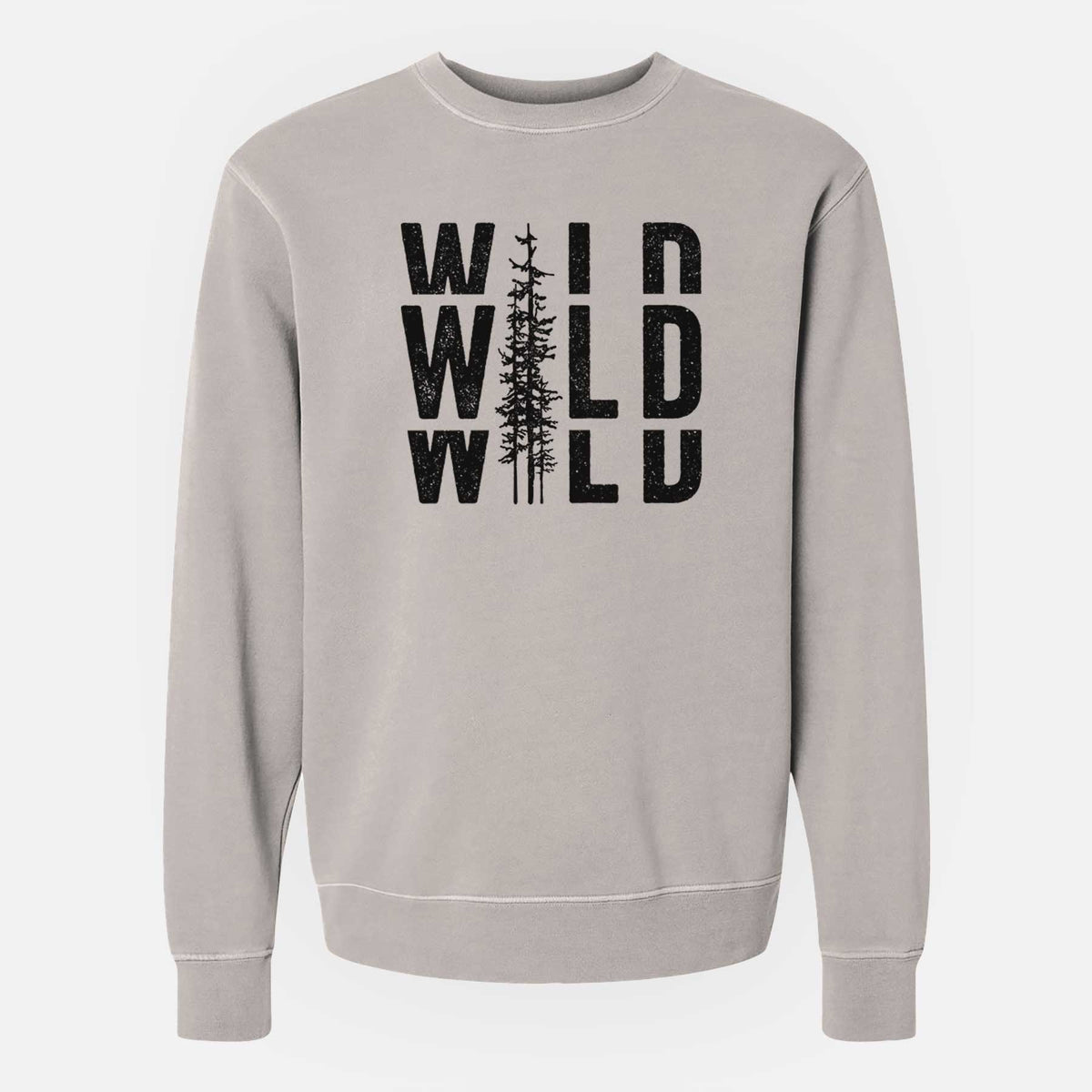 Wild - Unisex Pigment Dyed Crew Sweatshirt