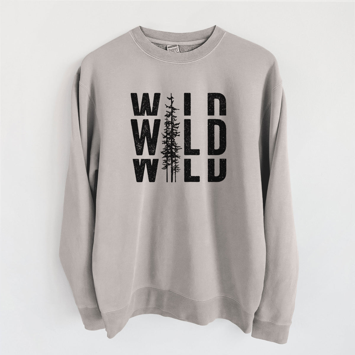 Wild - Unisex Pigment Dyed Crew Sweatshirt