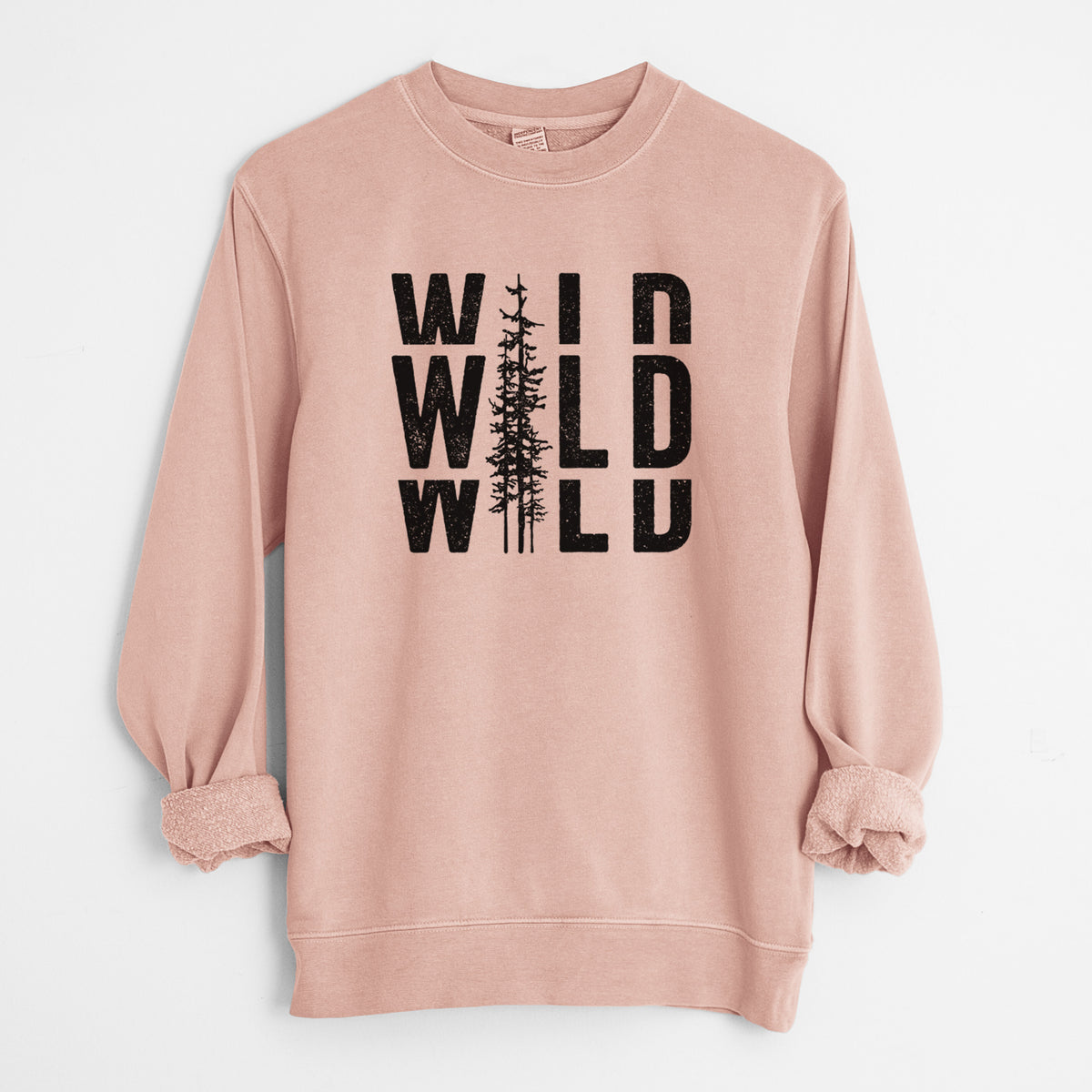 Wild - Unisex Pigment Dyed Crew Sweatshirt