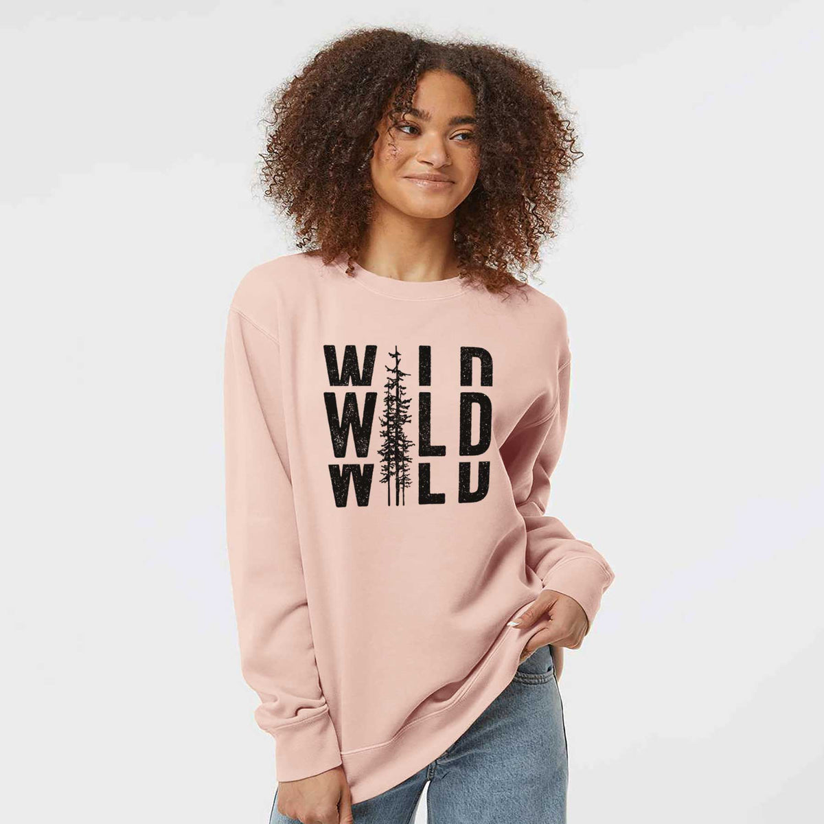 Wild - Unisex Pigment Dyed Crew Sweatshirt