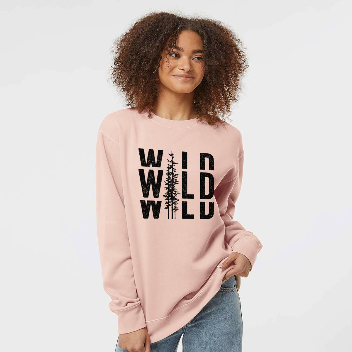 Wild - Unisex Pigment Dyed Crew Sweatshirt