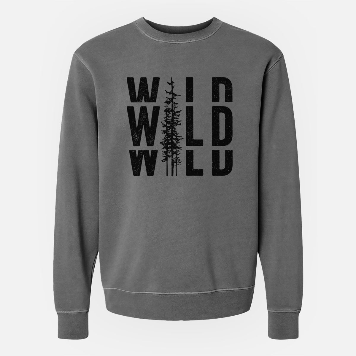 Wild - Unisex Pigment Dyed Crew Sweatshirt