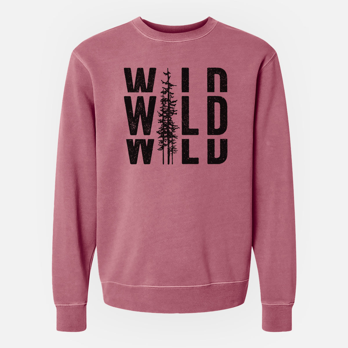 Wild - Unisex Pigment Dyed Crew Sweatshirt