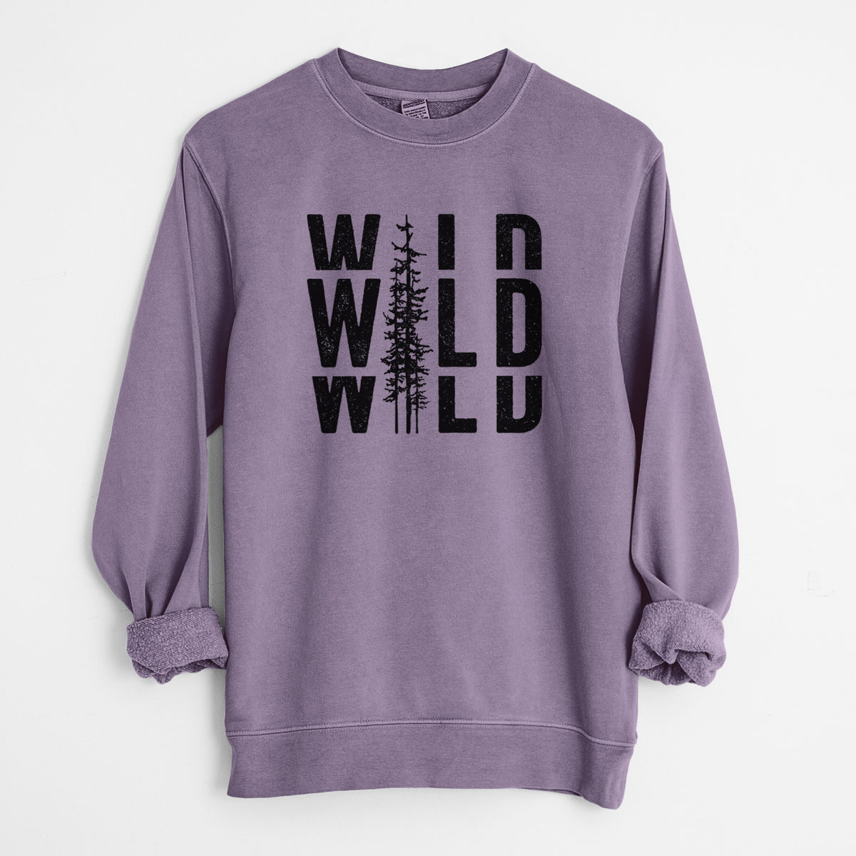 Wild - Unisex Pigment Dyed Crew Sweatshirt