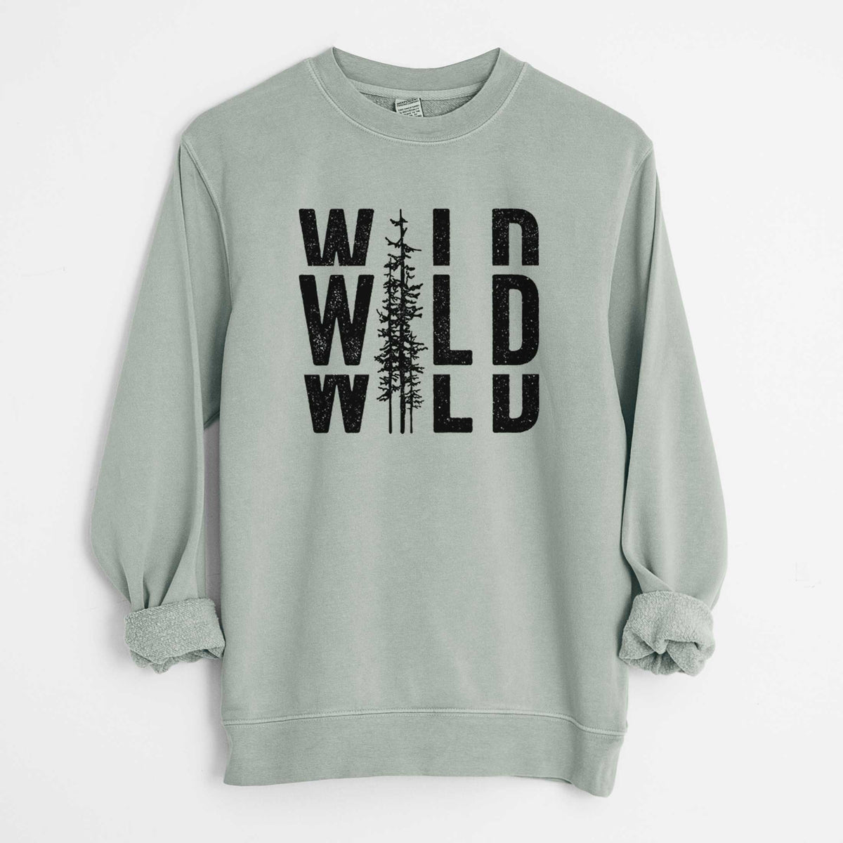 Wild - Unisex Pigment Dyed Crew Sweatshirt