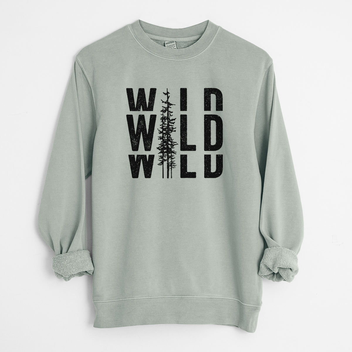 Wild - Unisex Pigment Dyed Crew Sweatshirt