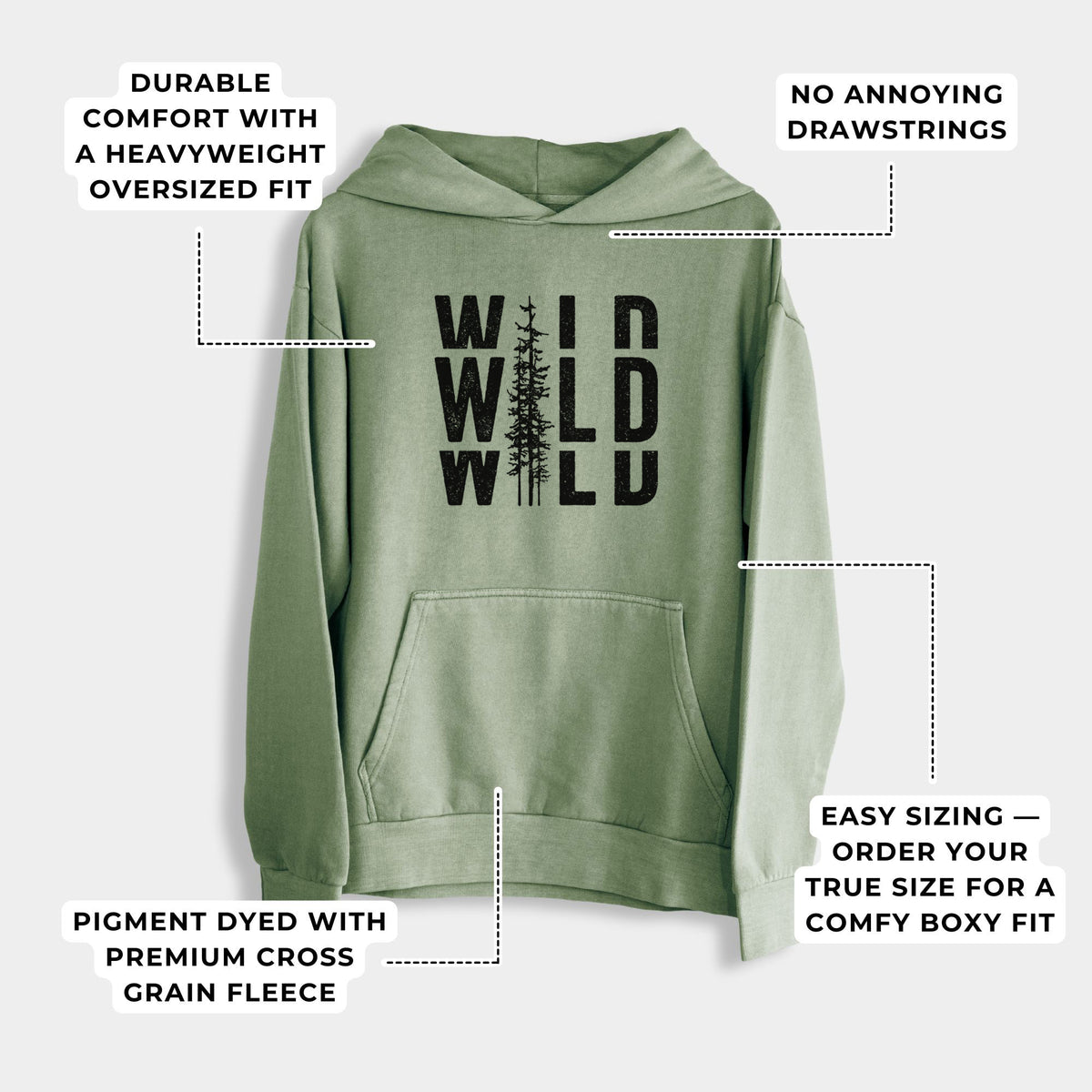 Wild  - Urban Heavyweight Hoodie