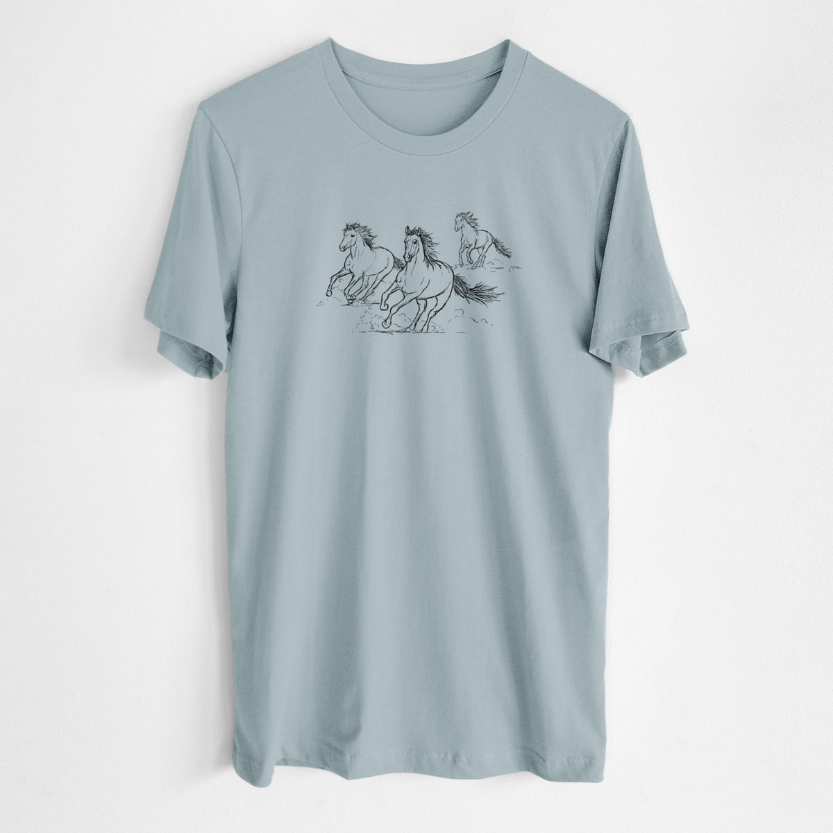 Wild Horses Running - Lightweight 100% Cotton Unisex Crewneck