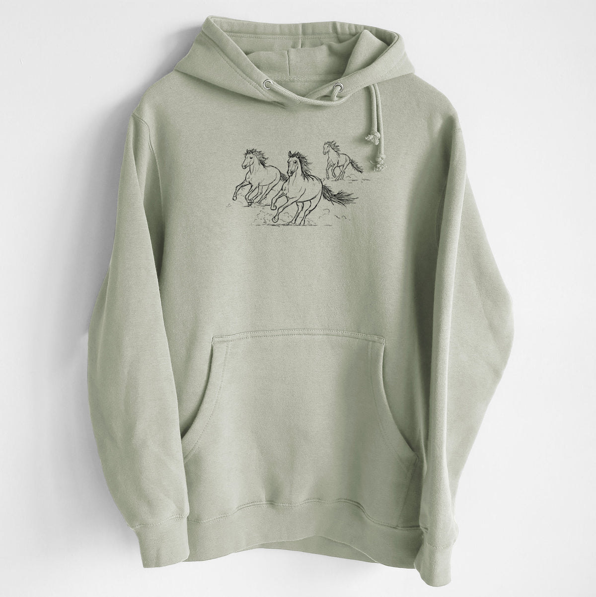 Wild Horses Running - Heavyweight Fleece Hoodie