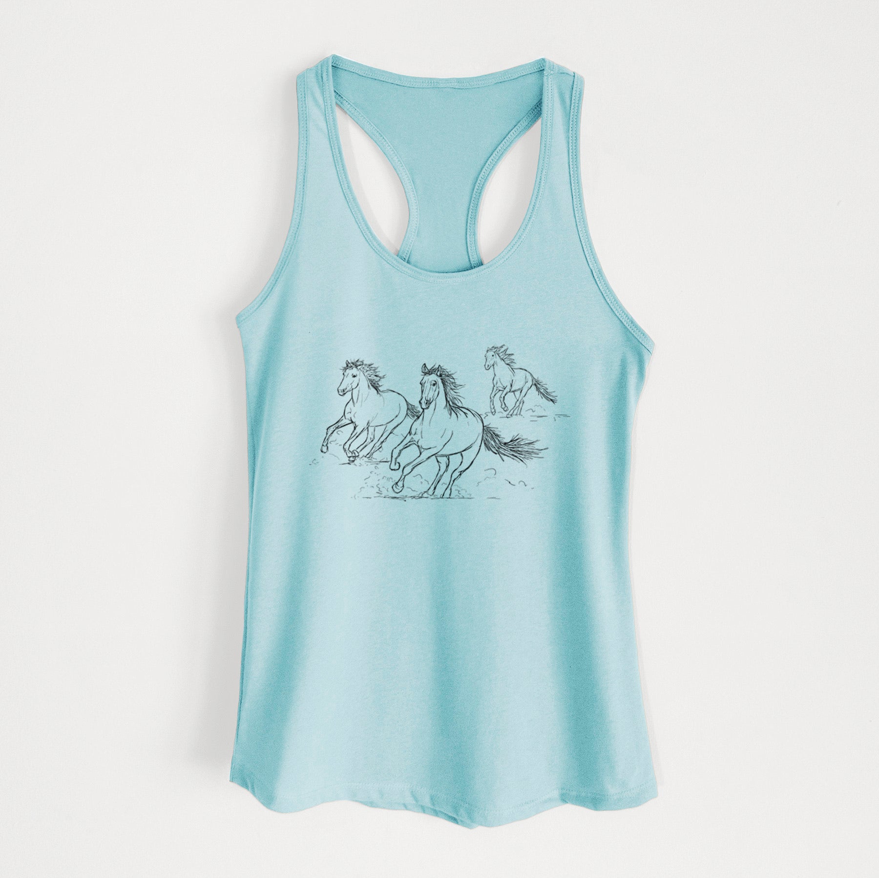 Wild Horses Running - Women's Racerback Tanktop