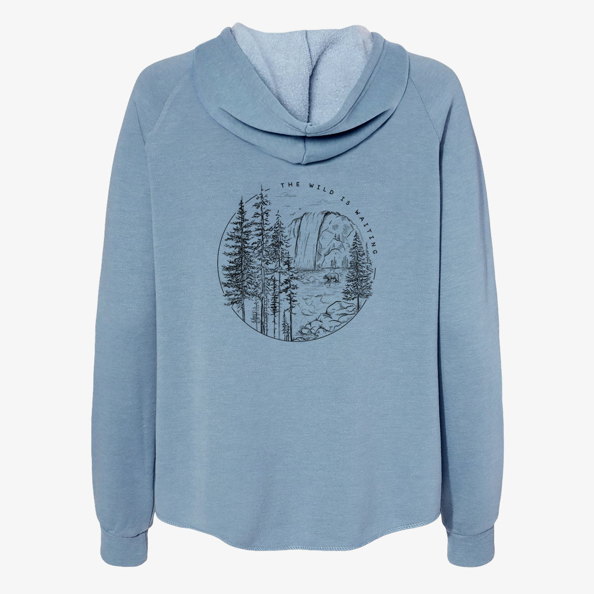 The Wild is Waiting - Women&#39;s Cali Wave Zip-Up Sweatshirt