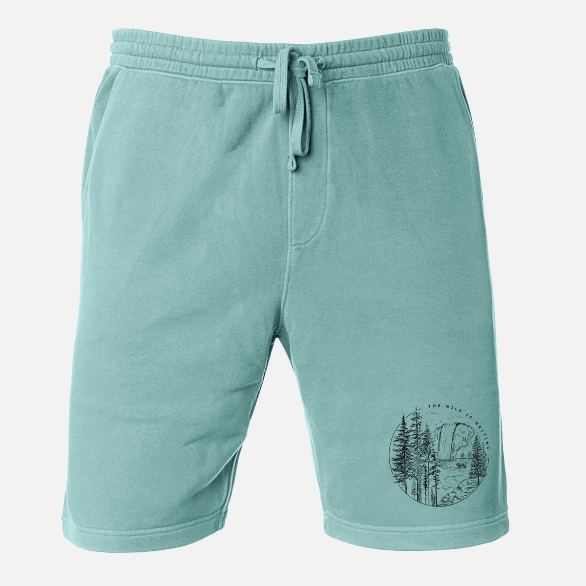 The Wild is Waiting - Unisex Pigment Dyed Shorts