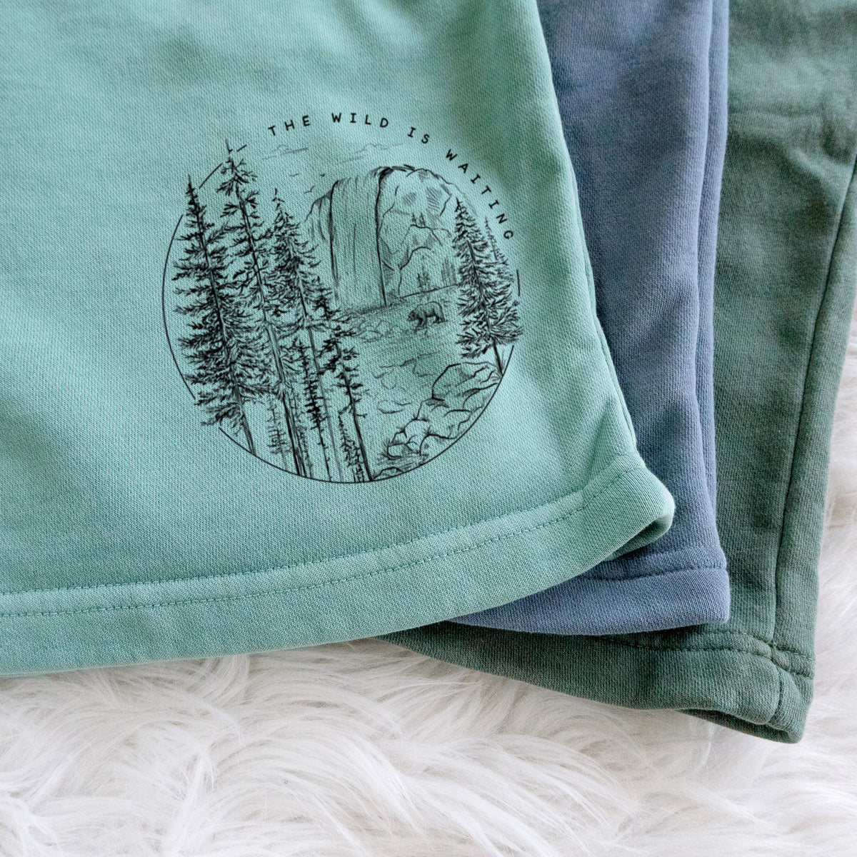 The Wild is Waiting - Unisex Pigment Dyed Shorts