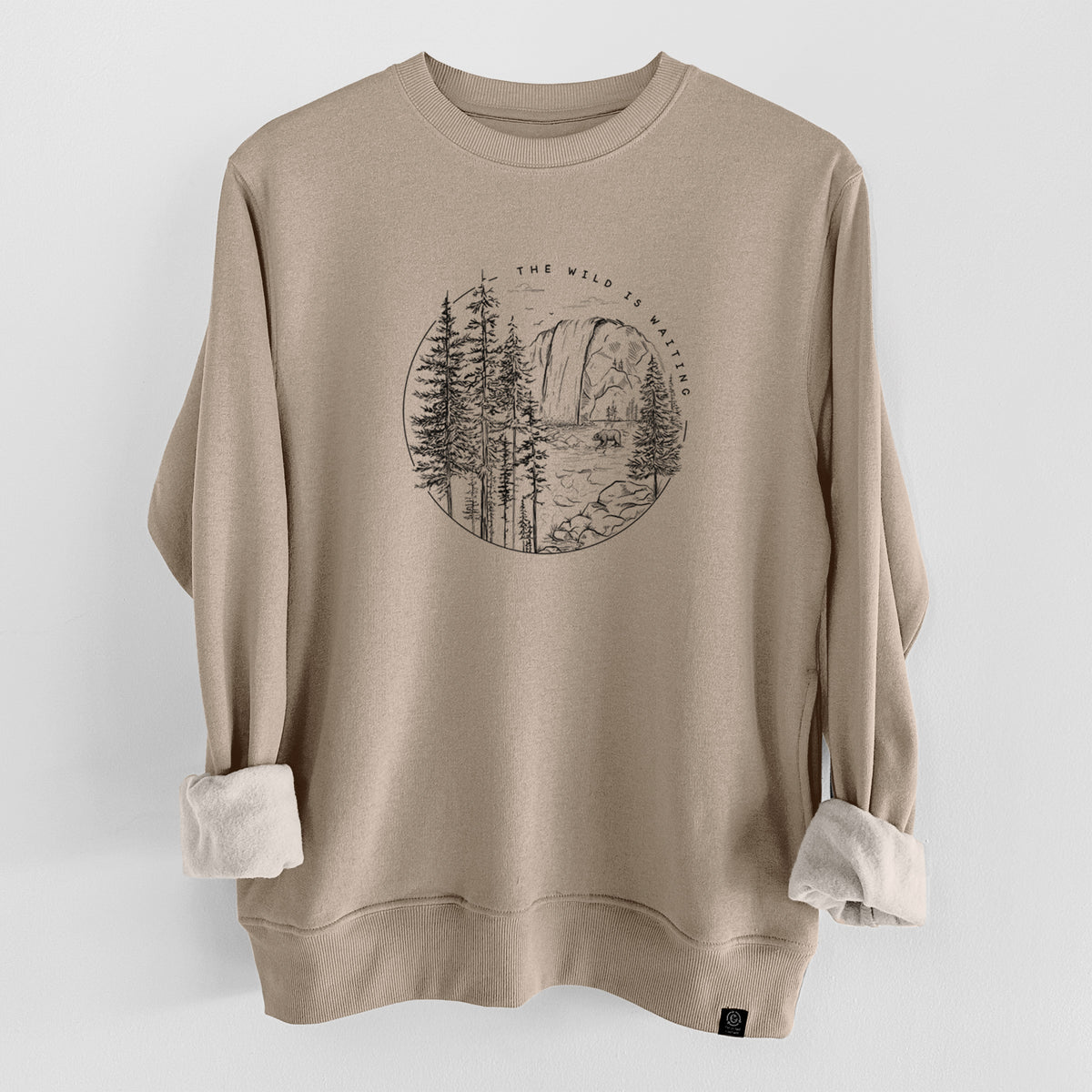 The Wild is Waiting  - Unisex Reclaimed Crewneck Sweatshirt