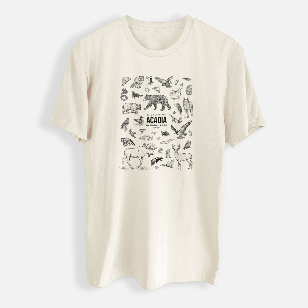 Wildlife of Acadia National Park - Mens Everyday Staple Tee