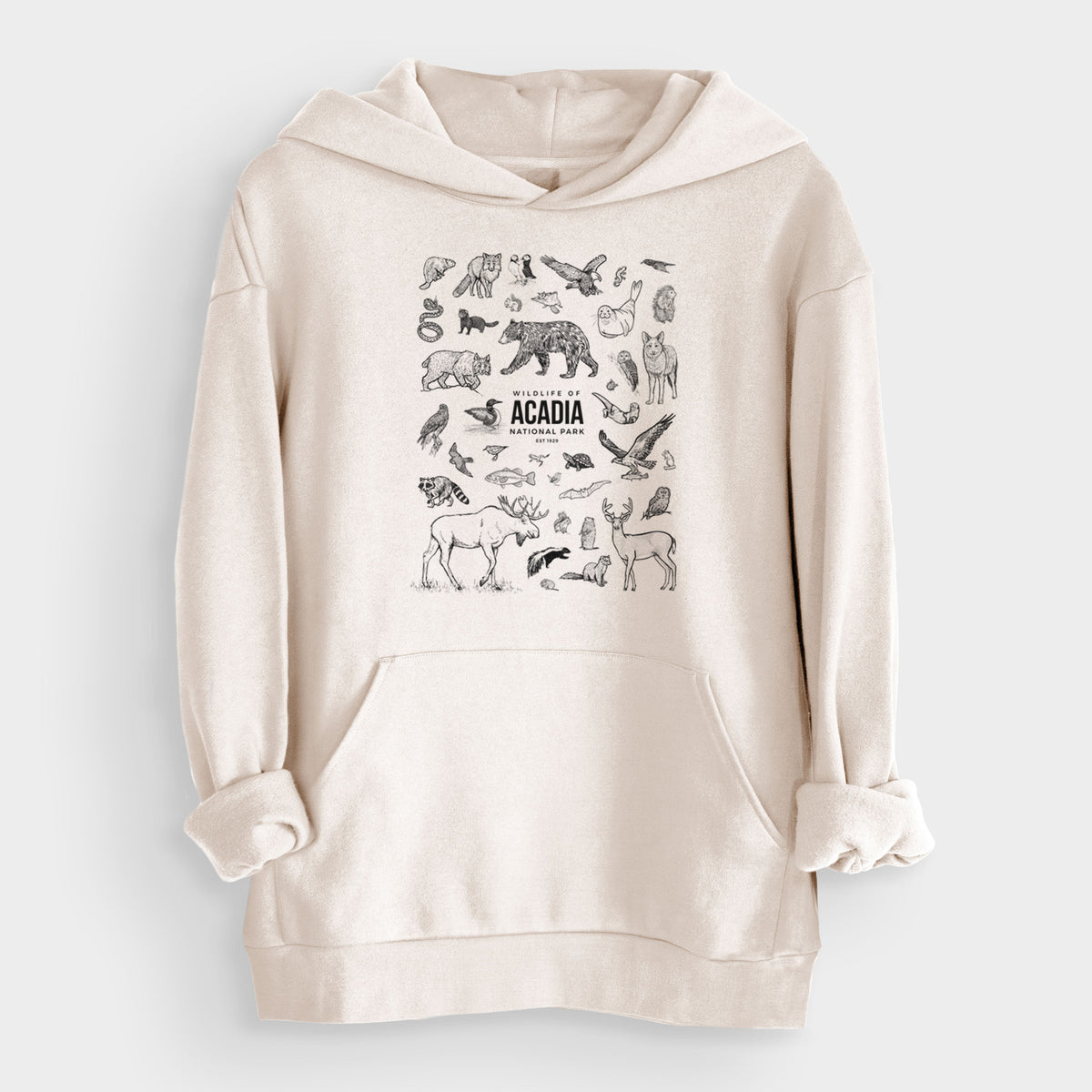 Wildlife of Acadia National Park  - Bodega Midweight Hoodie