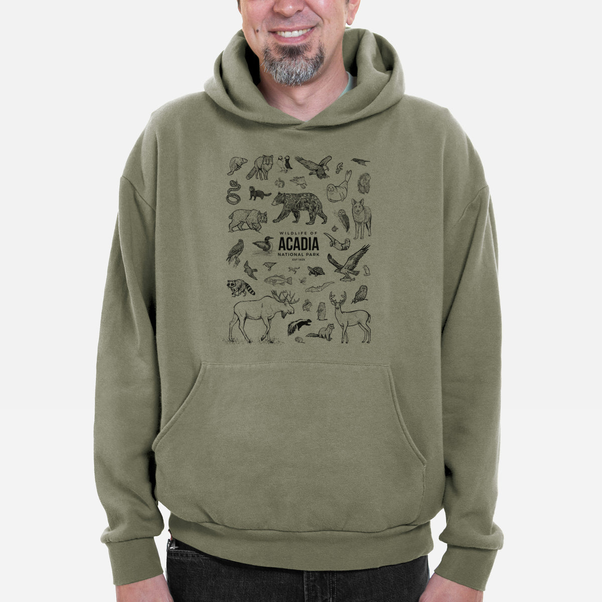 Wildlife of Acadia National Park  - Bodega Midweight Hoodie