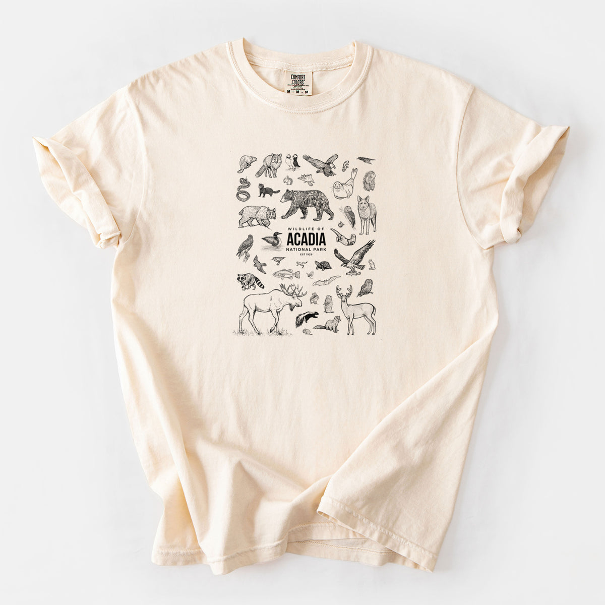 Wildlife of Acadia National Park - Unisex Comfort Colors Garment-Dyed Heavyweight T-shirt