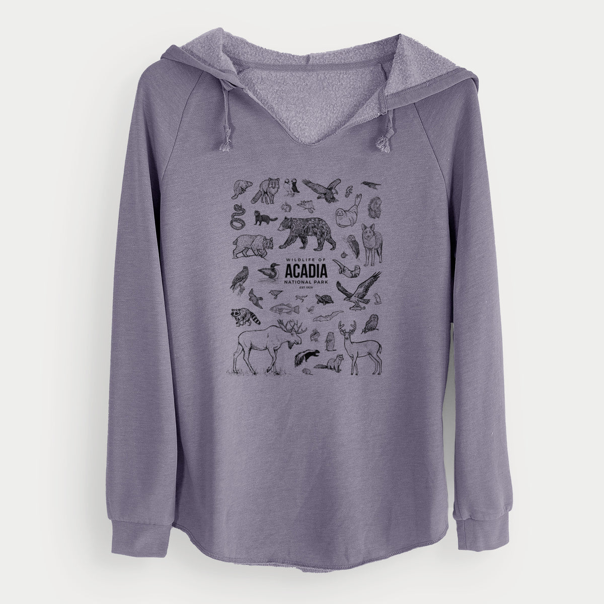 Wildlife of Acadia National Park - Cali Wave Hooded Sweatshirt