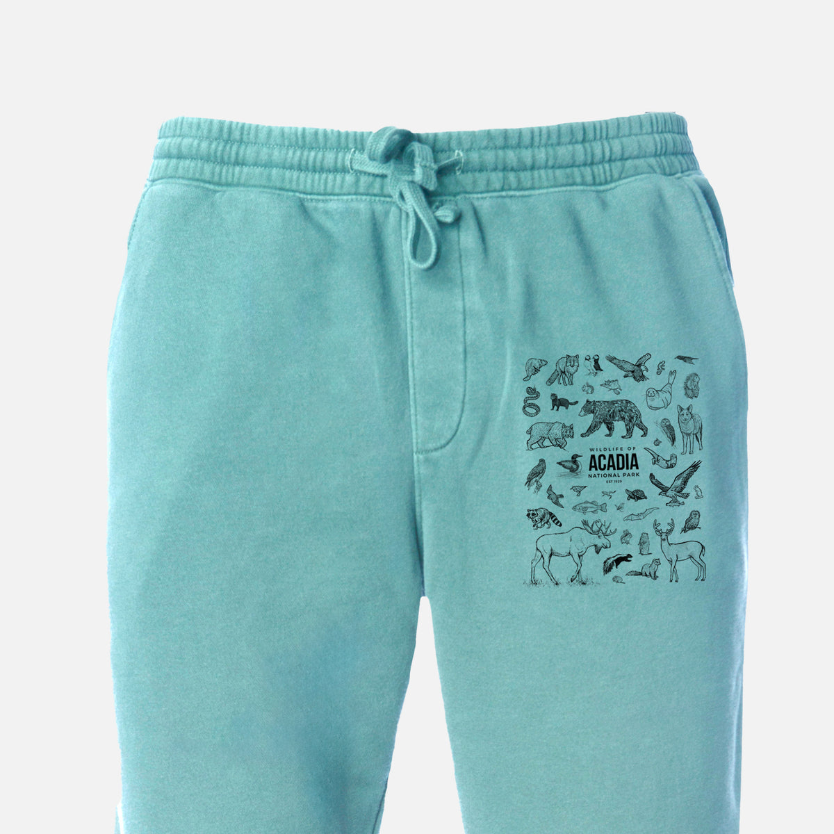 Wildlife of Acadia National Park - Unisex Pigment Dyed Sweatpants