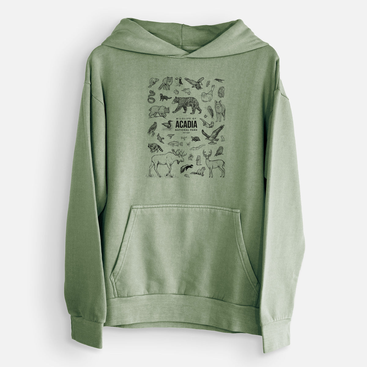 Wildlife of Acadia National Park  - Urban Heavyweight Hoodie