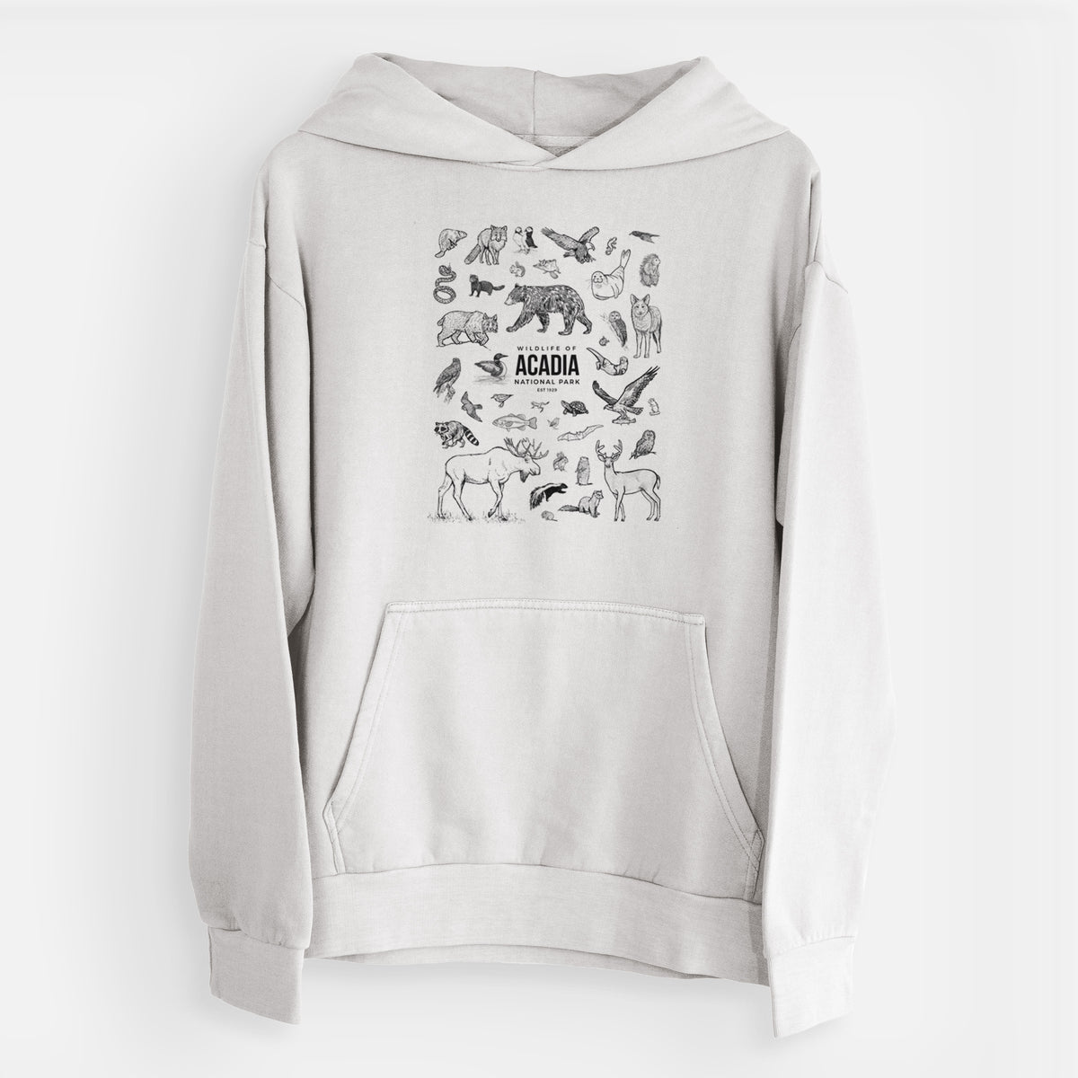 Wildlife of Acadia National Park  - Urban Heavyweight Hoodie