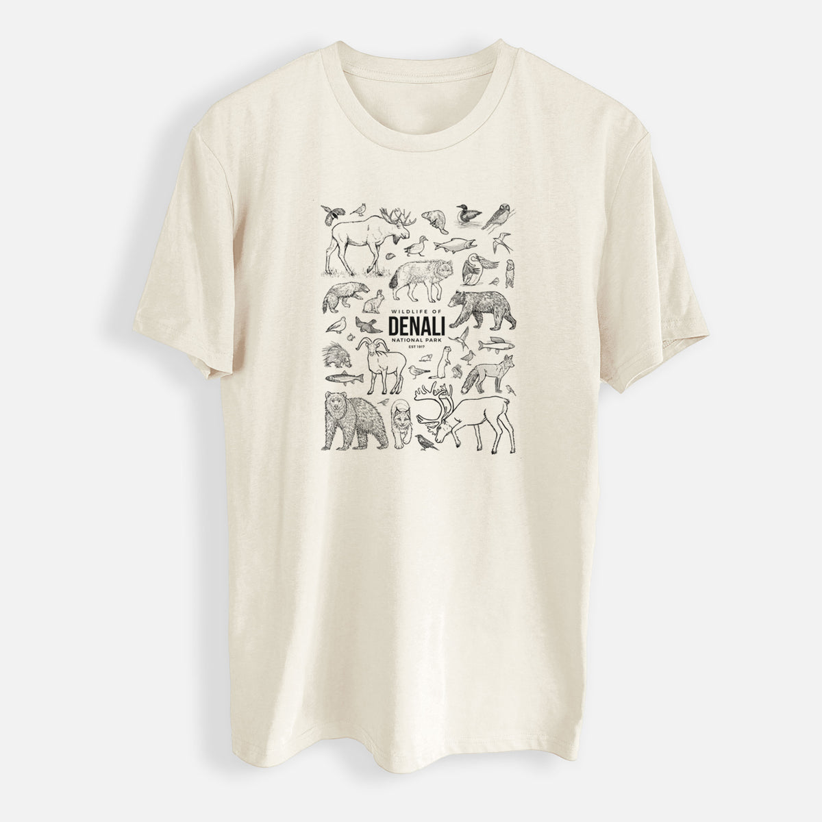 Wildlife of Denali National Park - Mens Everyday Staple Tee