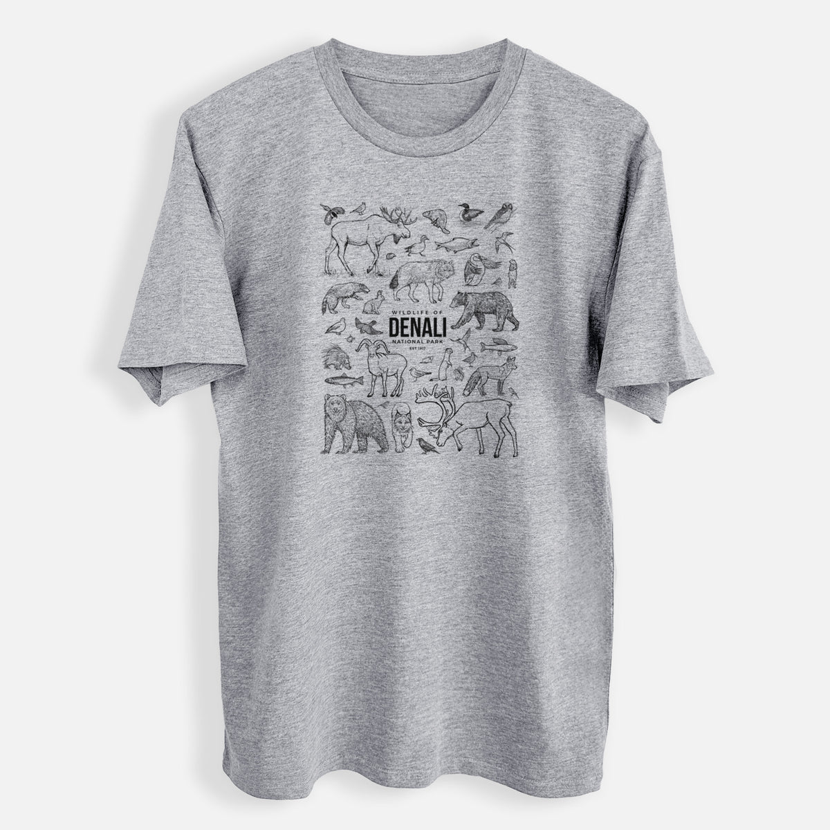 Wildlife of Denali National Park - Mens Everyday Staple Tee