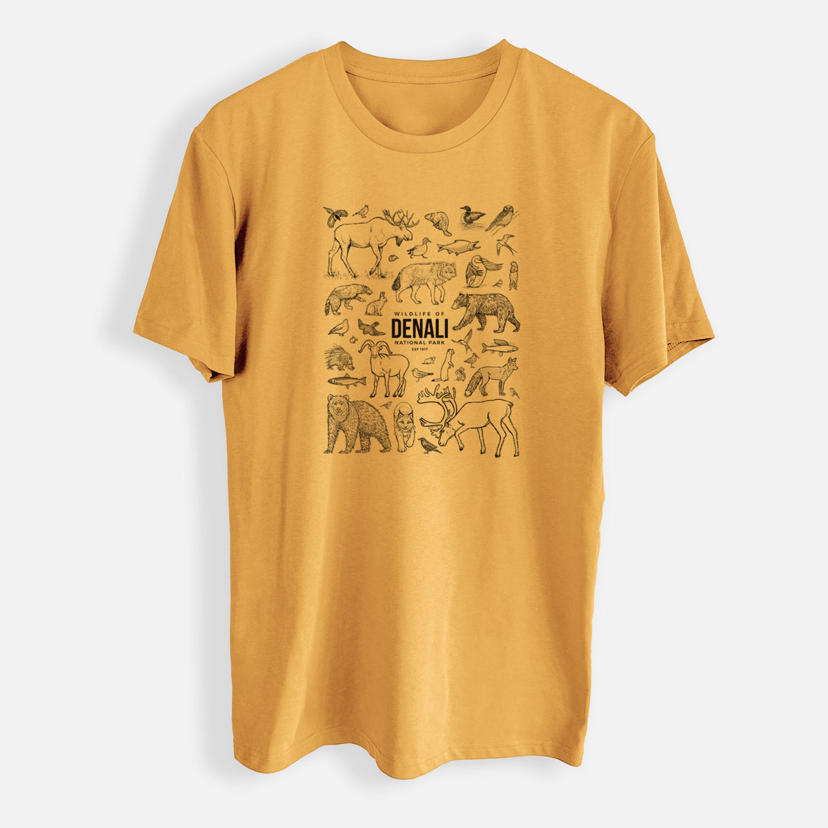 Wildlife of Denali National Park - Mens Everyday Staple Tee