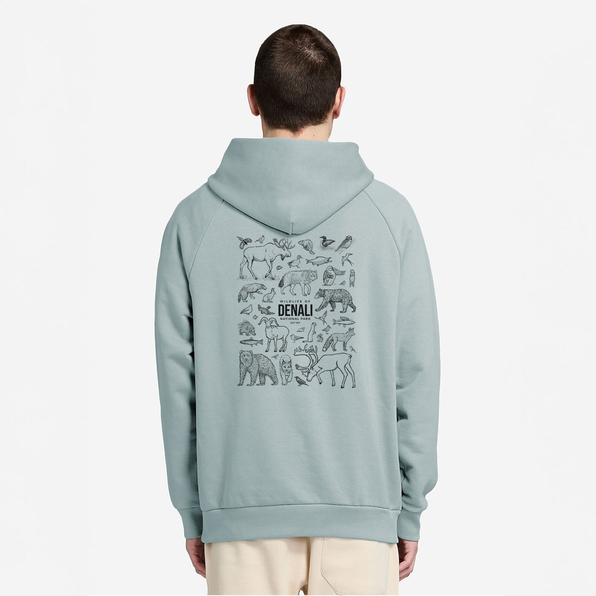 Wildlife of Denali National Park - UltraLuxe Heavyweight French Terry Hoodie