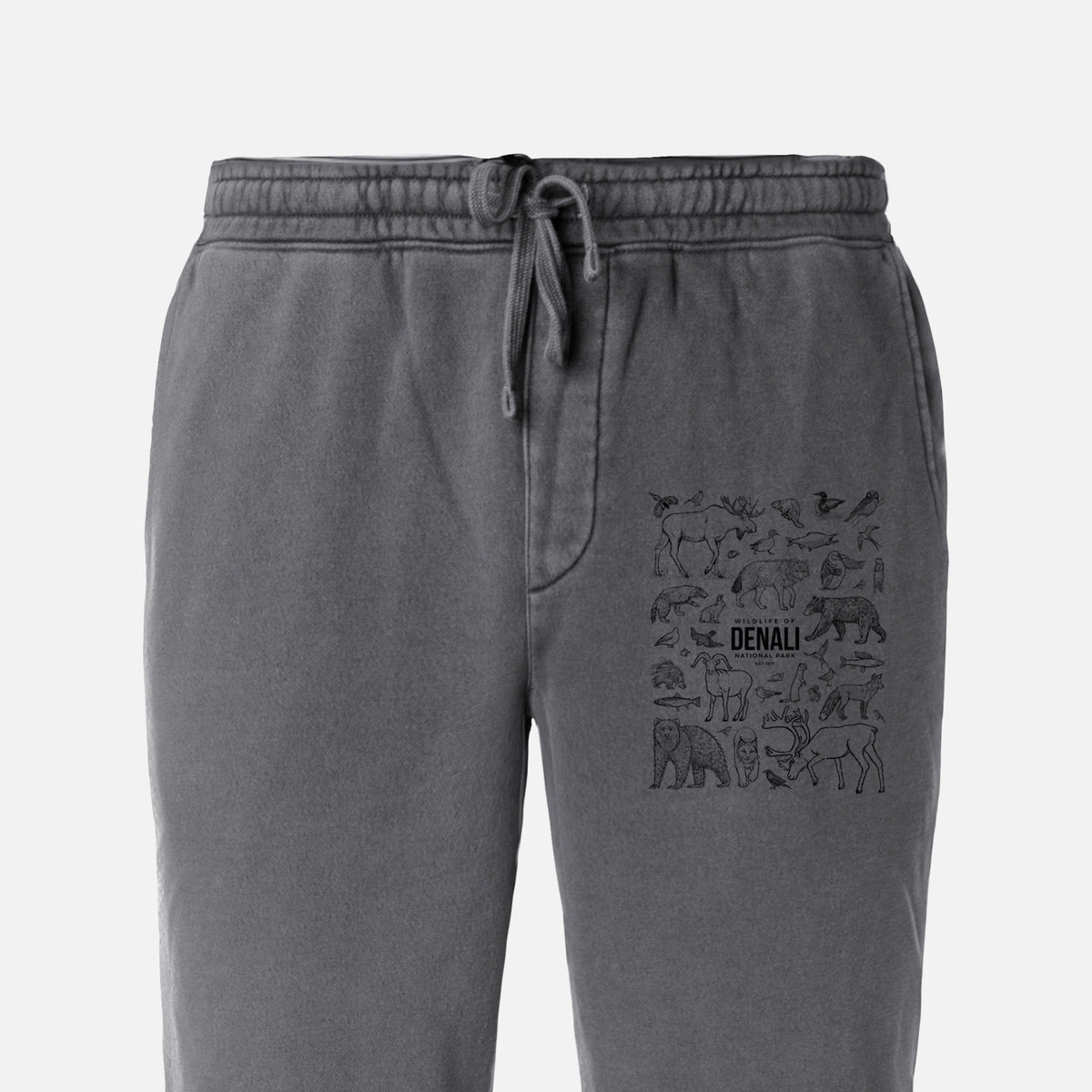 Wildlife of Denali National Park - Unisex Pigment Dyed Sweatpants