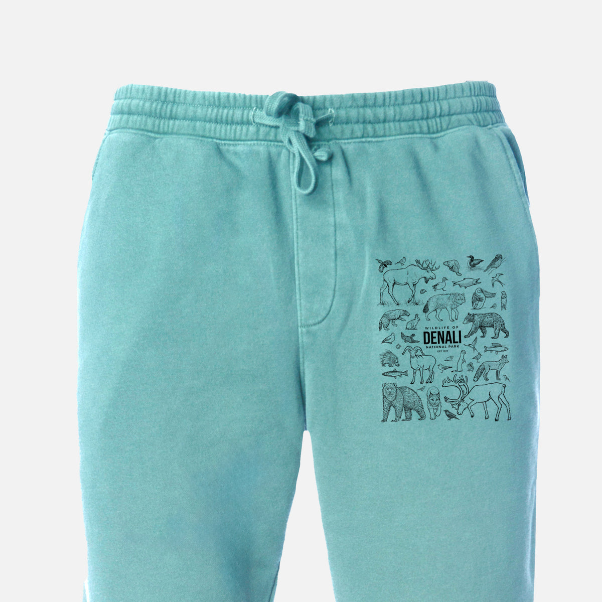 Wildlife of Denali National Park - Unisex Pigment Dyed Sweatpants