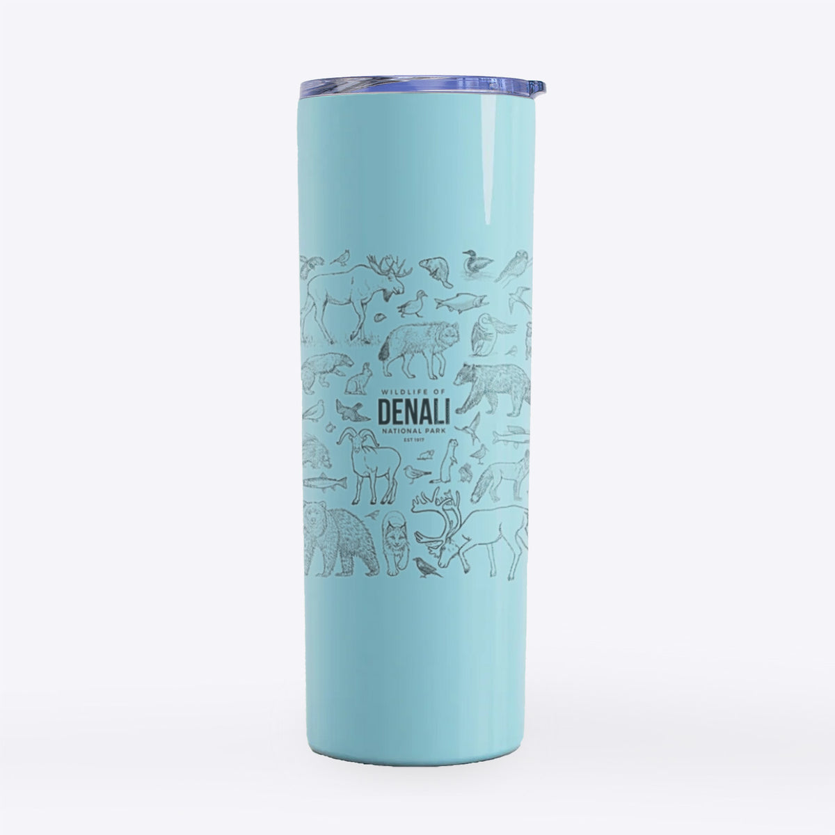 Wildlife of Denali National Park - 20oz Skinny Tumbler