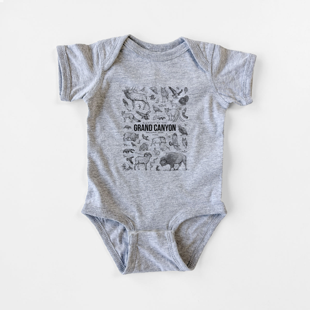 Wildlife of the Grand Canyon National Park - Baby Fine Jersey Bodysuit