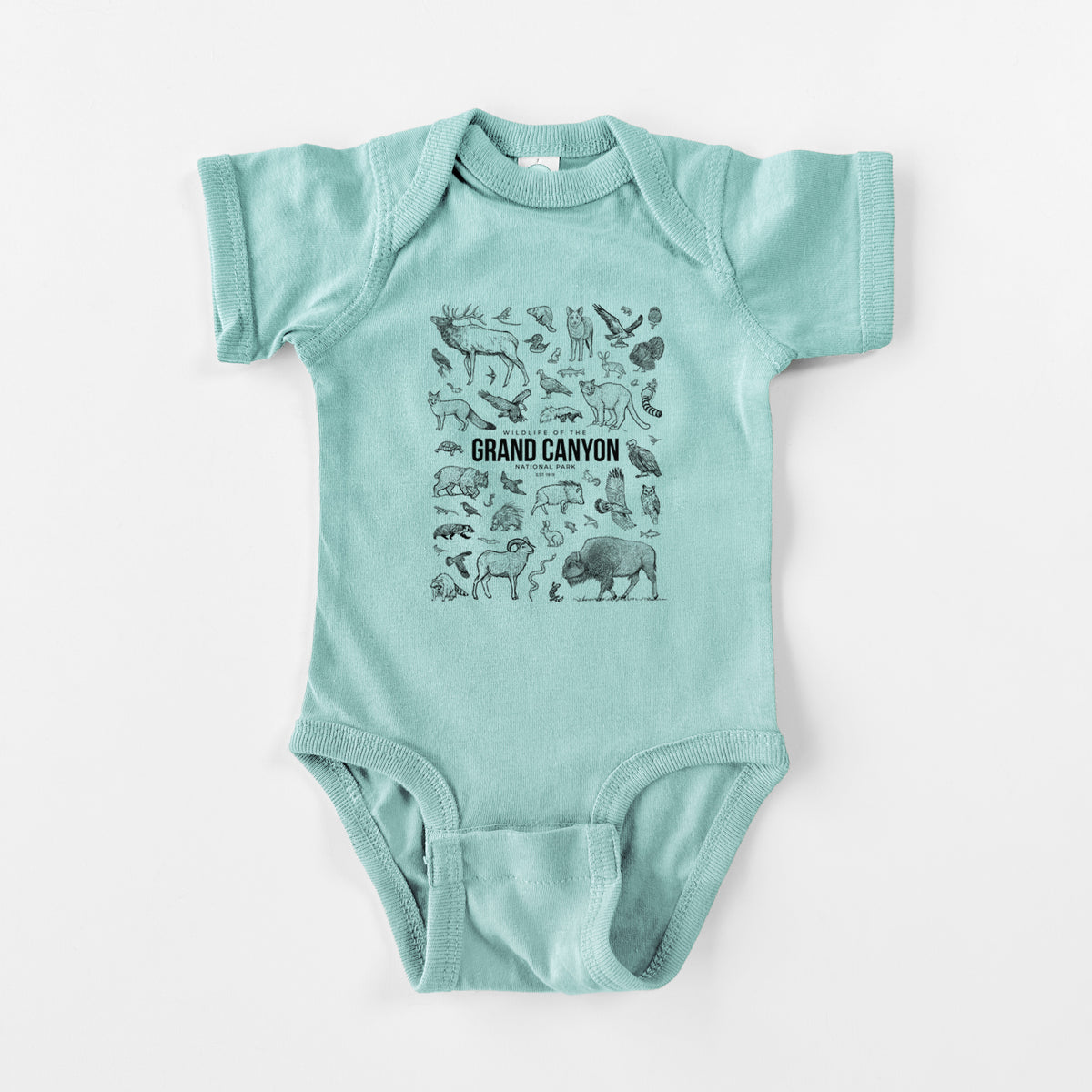Wildlife of the Grand Canyon National Park - Baby Fine Jersey Bodysuit