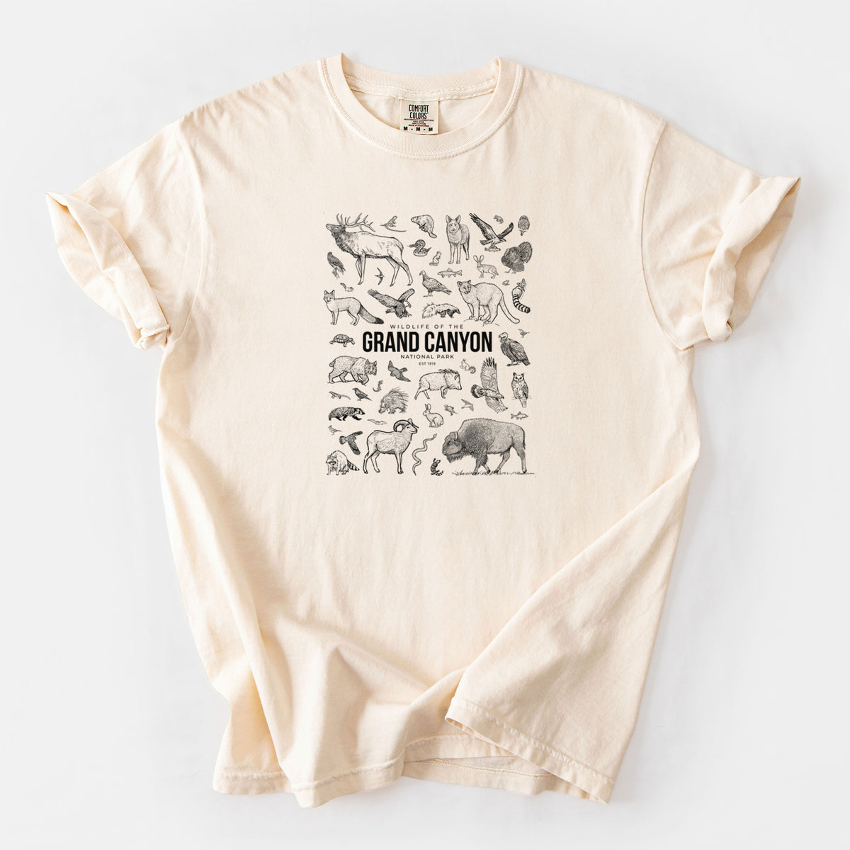 Wildlife of the Grand Canyon National Park - Unisex Comfort Colors Garment-Dyed Heavyweight T-shirt