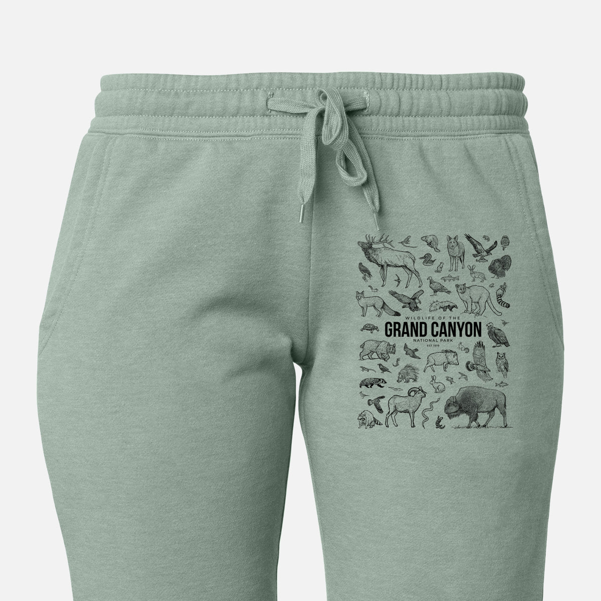 Wildlife of the Grand Canyon National Park - Women's Cali Wave Jogger Sweatpants
