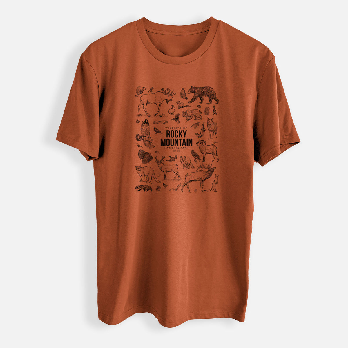 Wildlife of the Rocky Mountain National Park - Mens Everyday Staple Tee