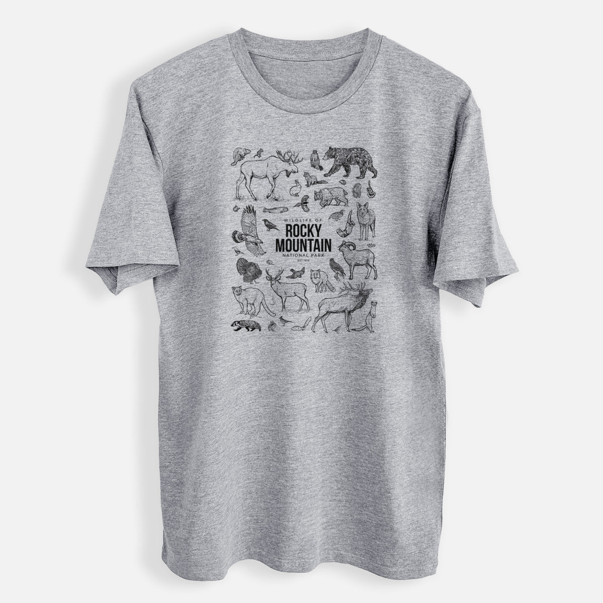 Wildlife of the Rocky Mountain National Park - Mens Everyday Staple Tee