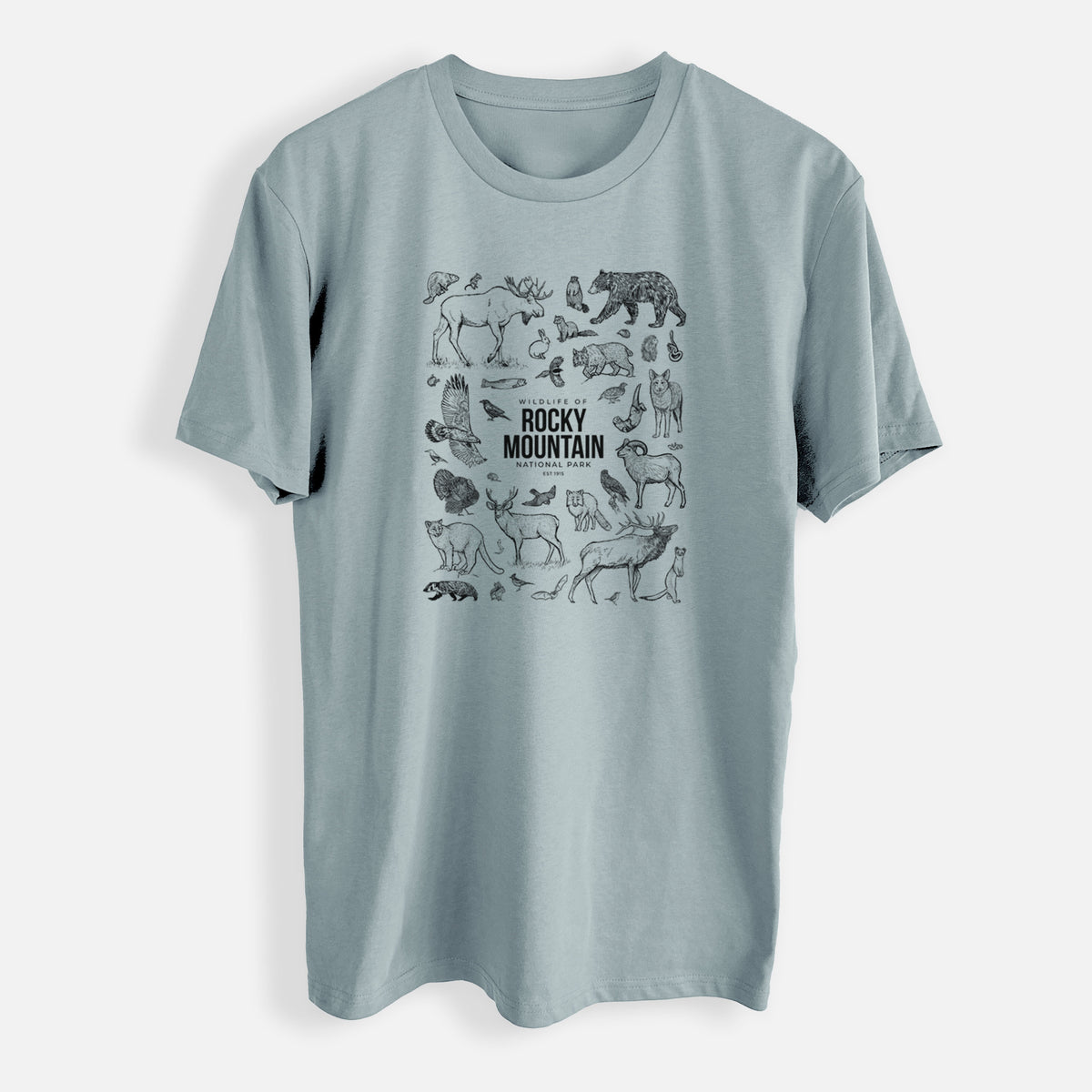 Wildlife of the Rocky Mountain National Park - Mens Everyday Staple Tee