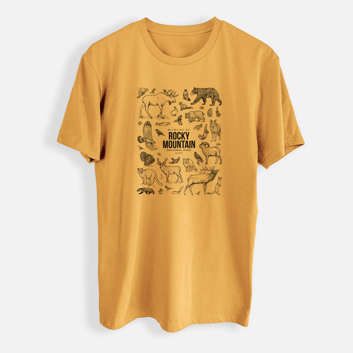 Wildlife of the Rocky Mountain National Park - Mens Everyday Staple Tee