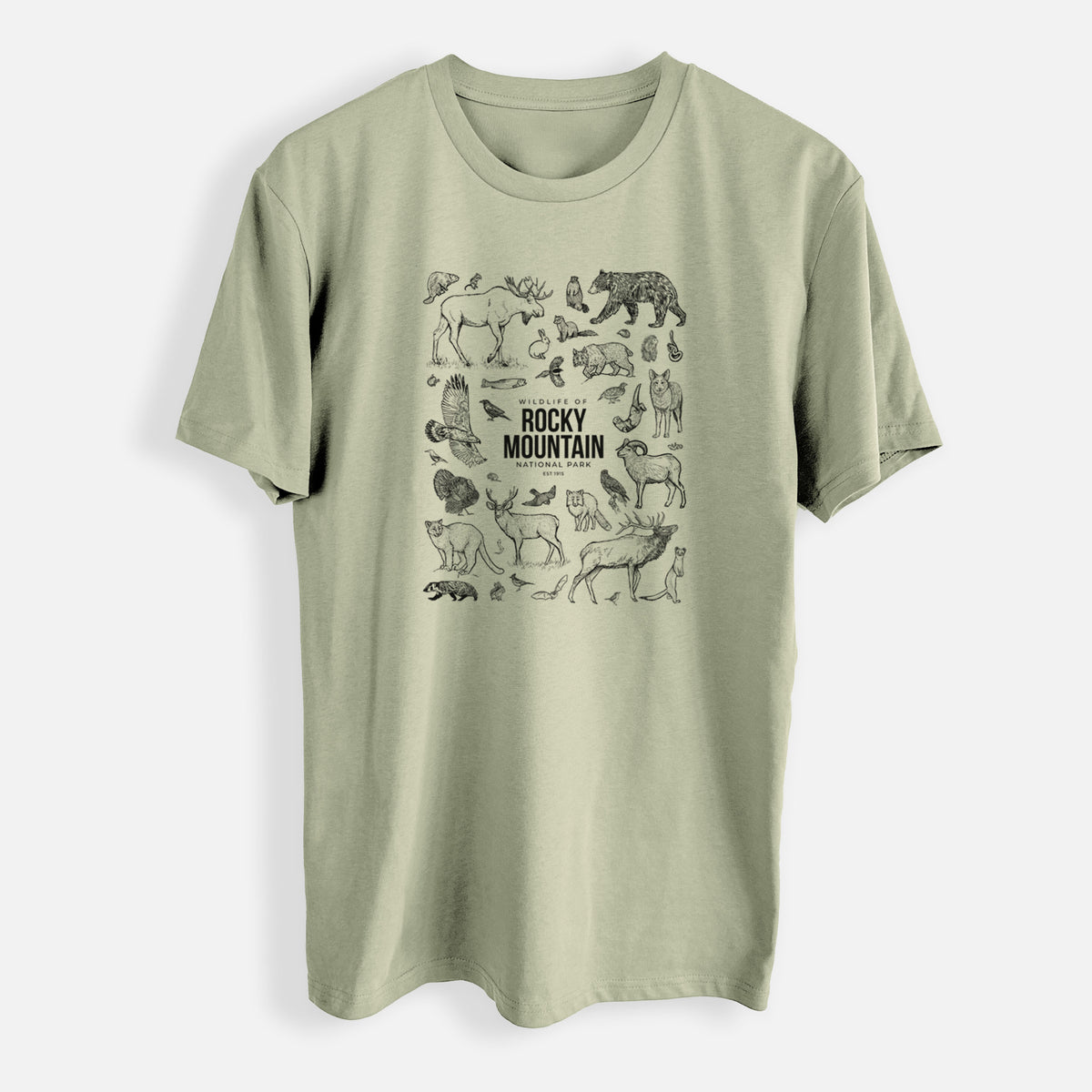 Wildlife of the Rocky Mountain National Park - Mens Everyday Staple Tee