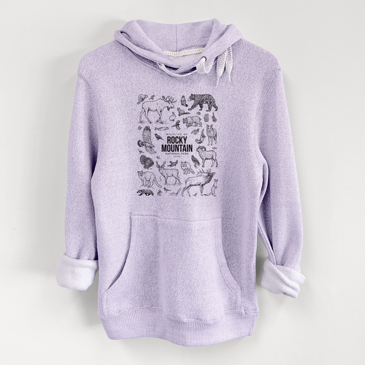 Wildlife of the Rocky Mountain National Park - Knit Hoodie