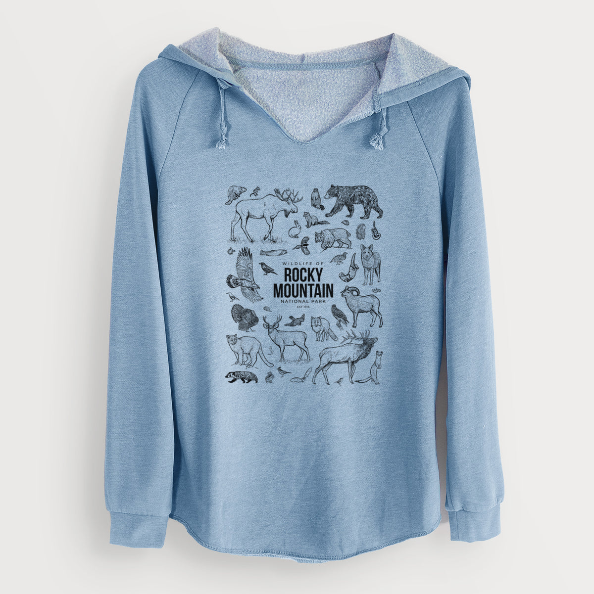 Wildlife of the Rocky Mountain National Park - Cali Wave Hooded Sweatshirt